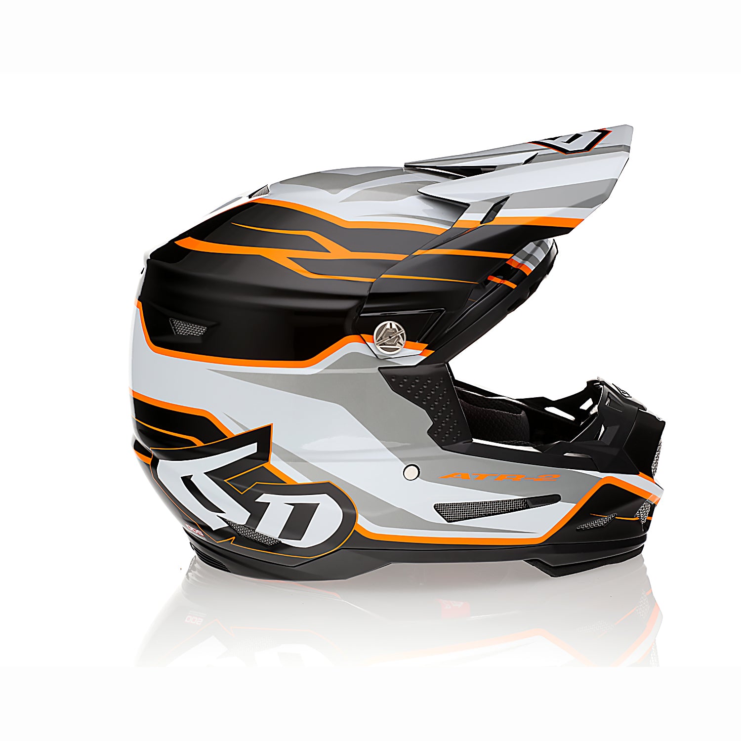 6D ATR-2 PHASE WHITE/ORANGE GLOSS – SK RACING POWER PARTS