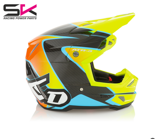 6D ATR-3 WAVE CYAN NEON ORANGE YELLOW GLOSS