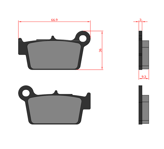 FATIGUE REAR PADS