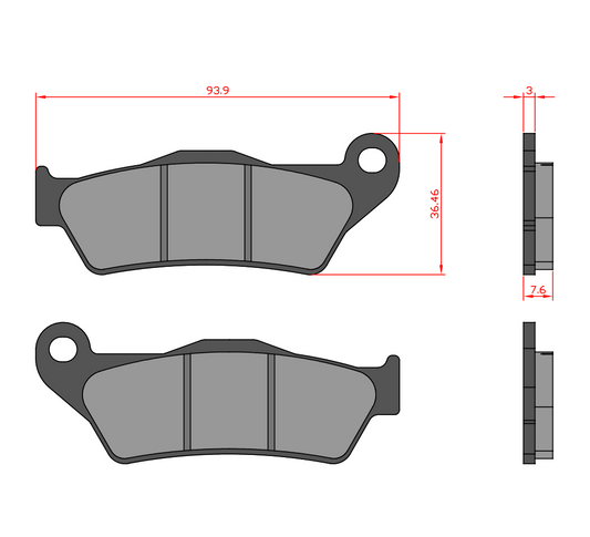 PASTIGLIE ANTERIORI HUSQVARNA