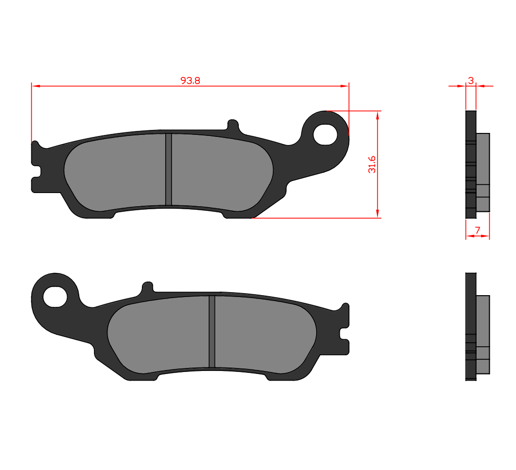 YAMAHA FRONT PADS