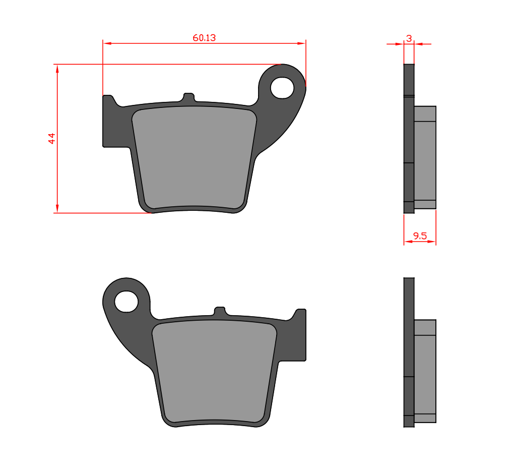 HONDA REAR PADS