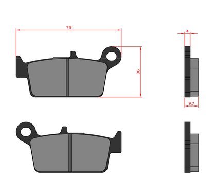 REAR GASGAS PADS