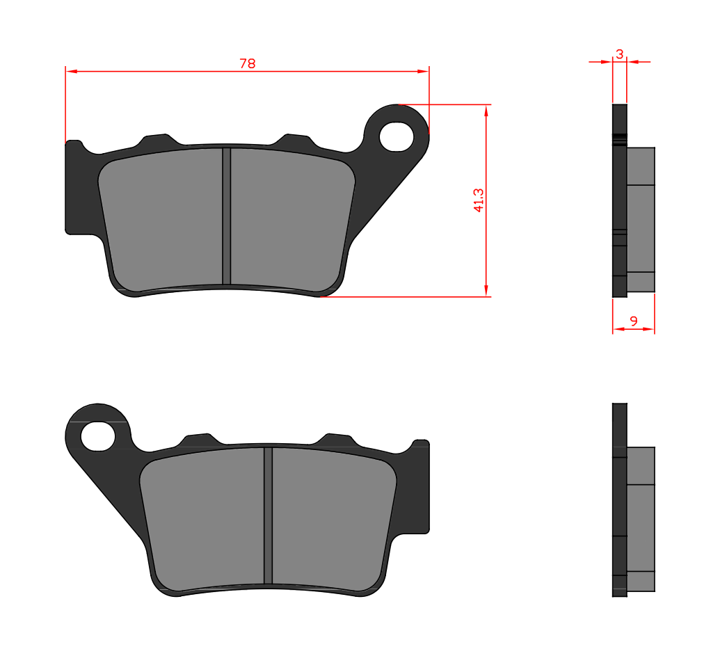 REAR GASGAS PADS